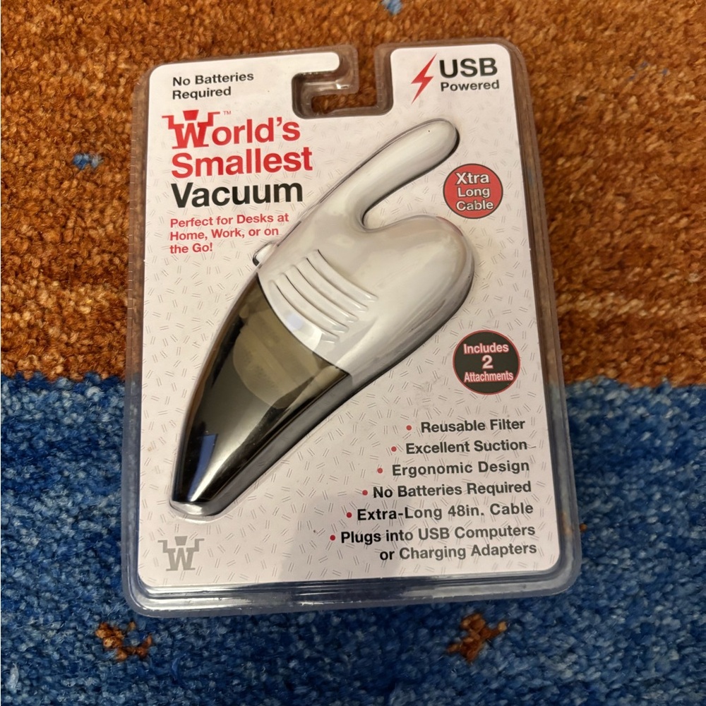 World's Smallest Vacuum USB Powered Handheld -